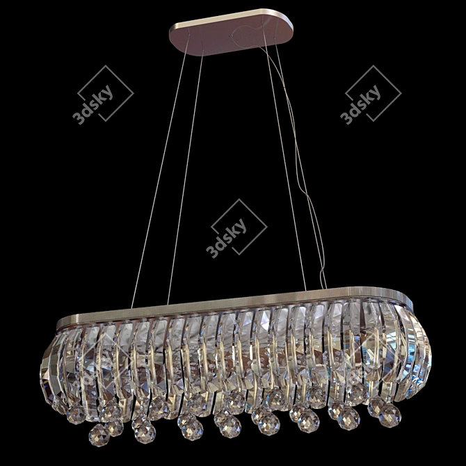 Title: Elegant Crystal Chandelier 3D model image 1