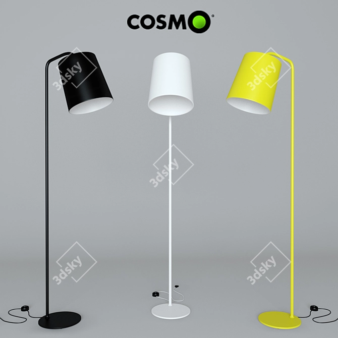 Minimalist Floor Lamp 3D model image 1