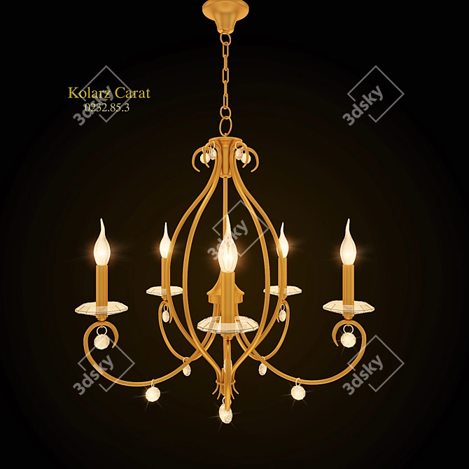 Elegant Crystal Chandelier - Kolarz Carat 3D model image 1