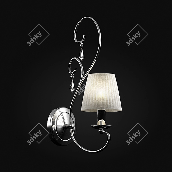 Odeon Light Essa Crystal Sconce 3D model image 1