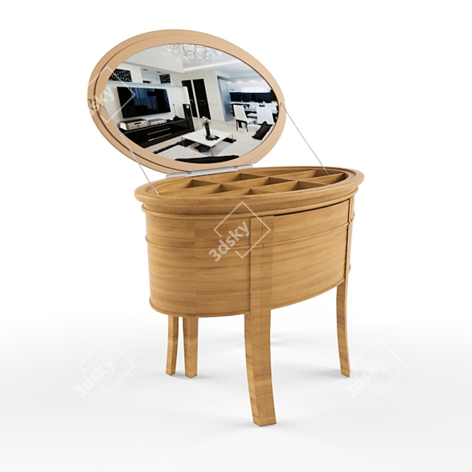 Modern Rustic Chest of Drawers 3D model image 1