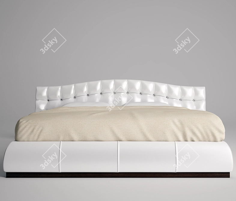 Classic Bed Frame 3D model image 2