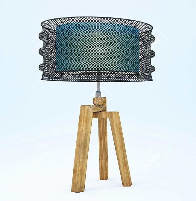 KARE Wire Tripod Table Lamp 3D model image 1