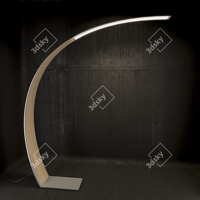 Sleek LED Torch by Lindstén Form 3D model image 1