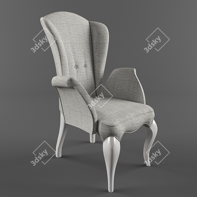 Modern Stackable Chair 3D model image 1