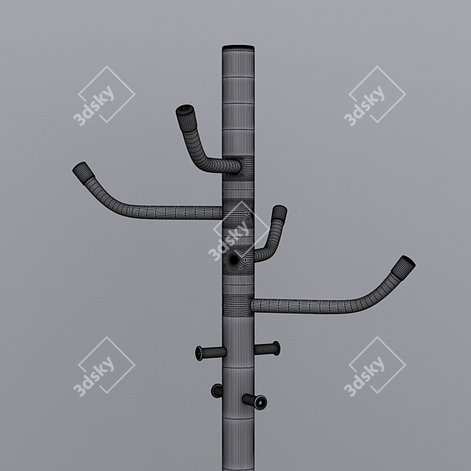 Versatile 1900mm Hanger Floor 3D model image 2