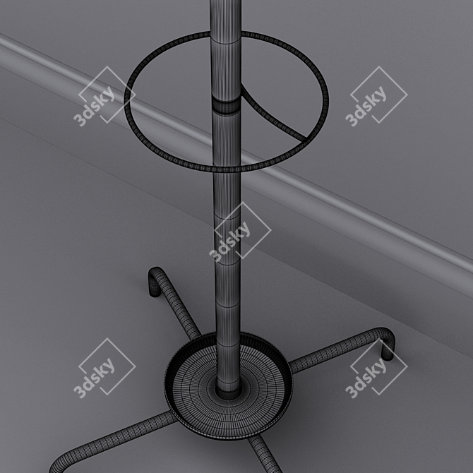 Versatile 1900mm Hanger Floor 3D model image 3