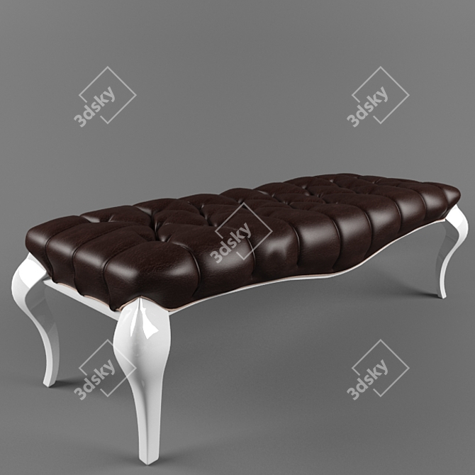 Cozy Comfort Pouf 3D model image 1