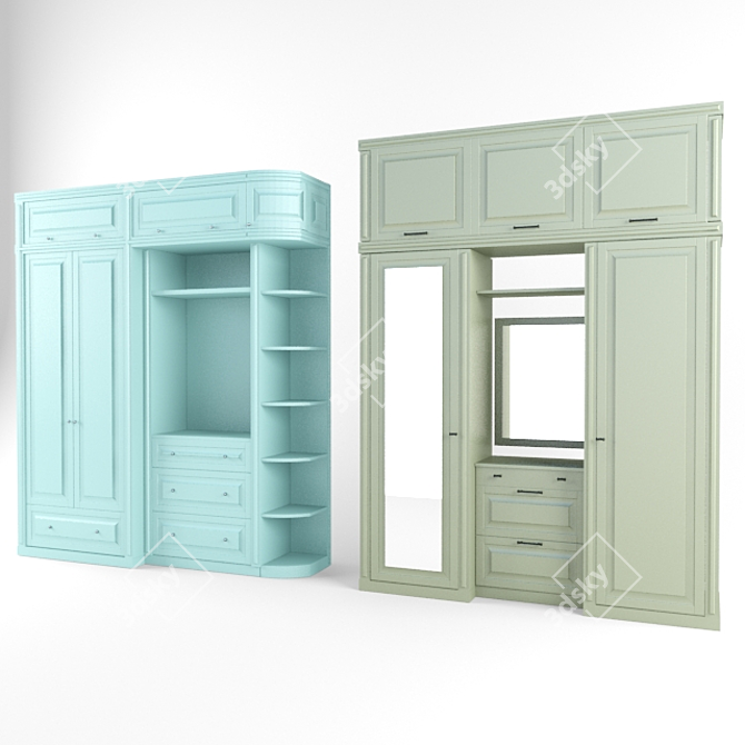 Dual Wardrobe 3D model image 1