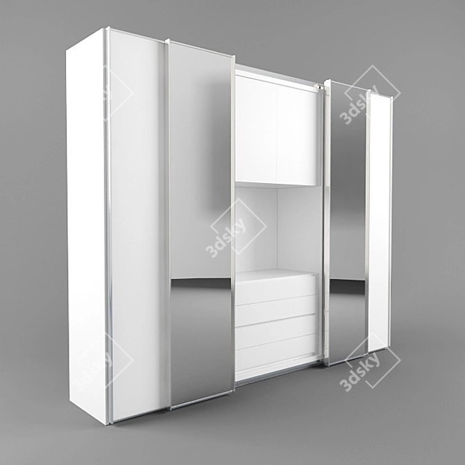 Italian Alf Designer Wardrobe 3D model image 1