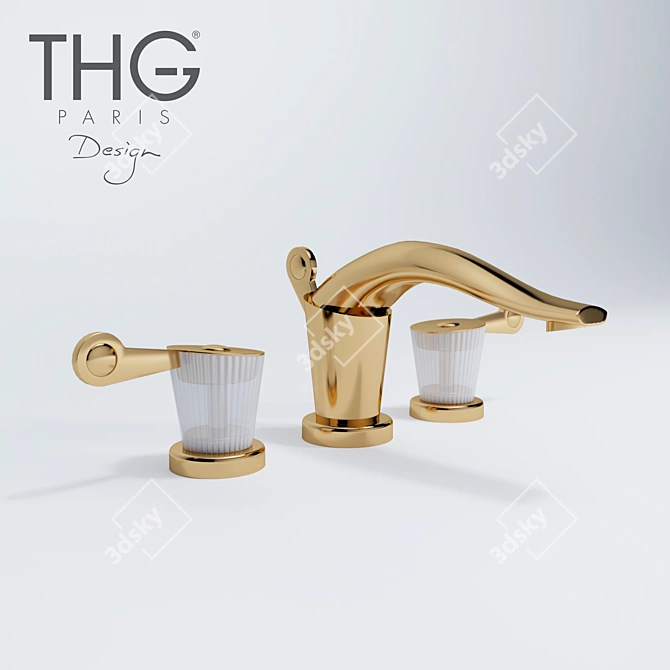 Elegant THG Paris Bagatelle Faucet 3D model image 1