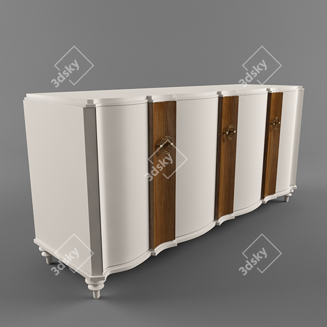 Elegant Storage Solution: Chest of Drawers 3D model image 1