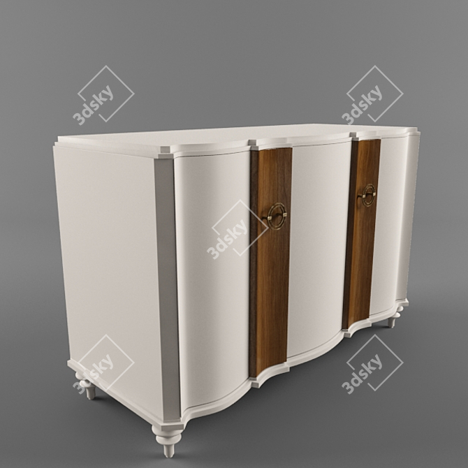 Versatile Storage Solution: Chest of Drawers 3D model image 1