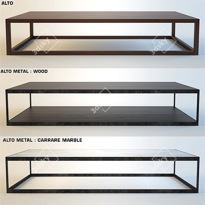 Elegant XVL Coffee Tables 3D model image 2