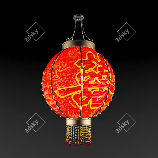 Chinese Lantern: 300x300 Size 3D model image 1