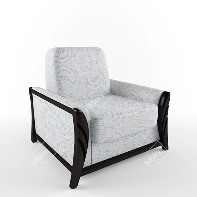 Elegant Lace Chair 3D model image 1