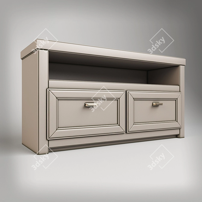 Versatile Art Storage Cabinet 3D model image 1