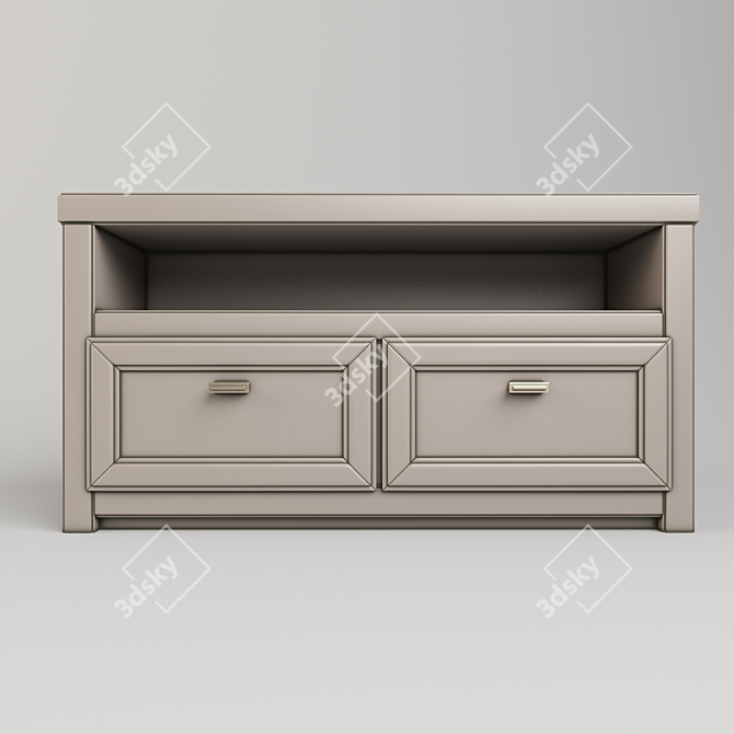 Versatile Art Storage Cabinet 3D model image 2