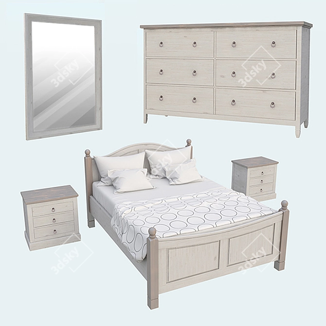 Elegant Ivalo Furniture 3D model image 1