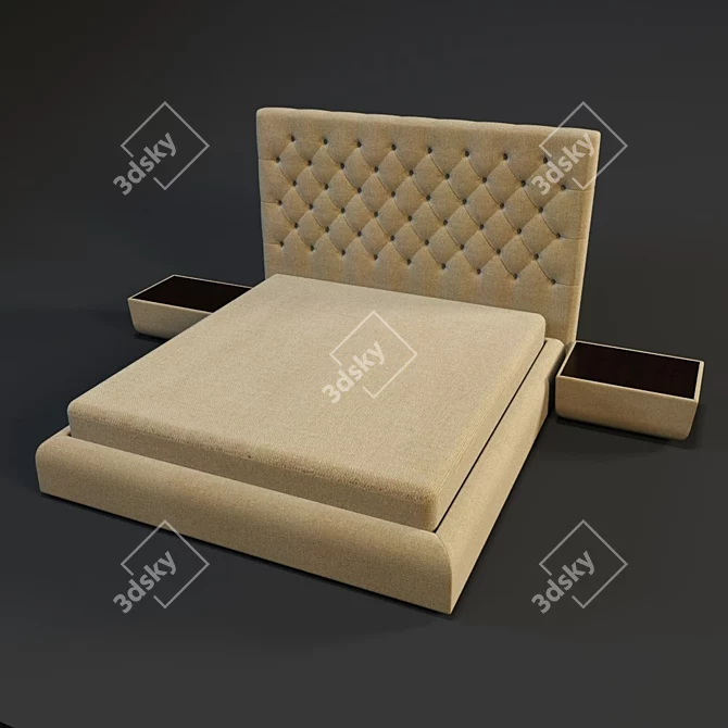 Blest Beatrix Bed 3D model image 1