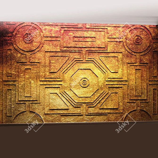 Exquisite Wall Art Sculpture 3D model image 1