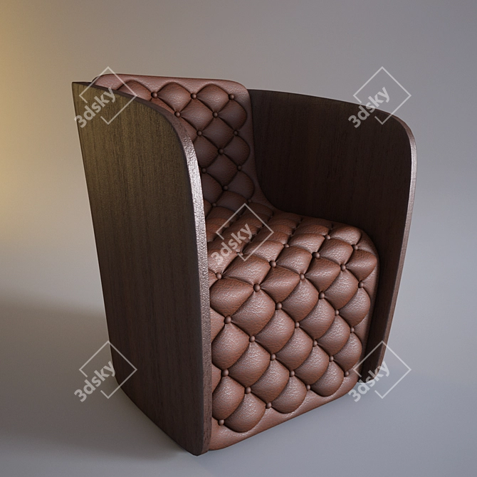 ErgoComfort Modern Chair 3D model image 1