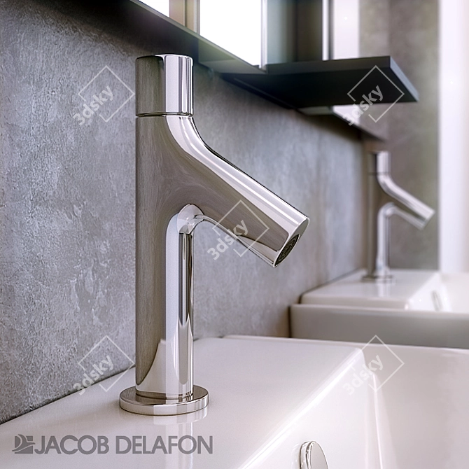 Jacob Delafon Reve: Stylish Bathroom Set 3D model image 2