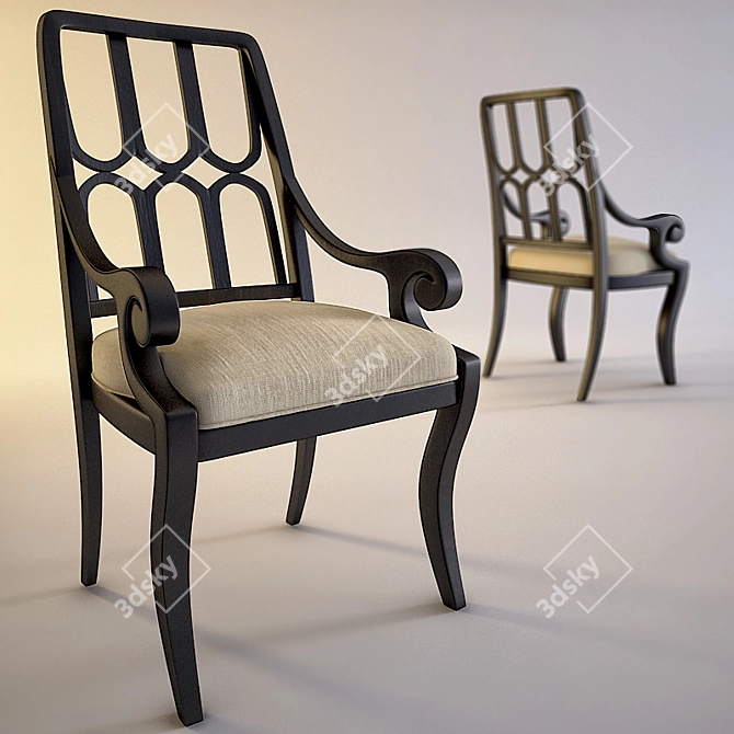 ErgoLuxe Mesh Office Chair 3D model image 1