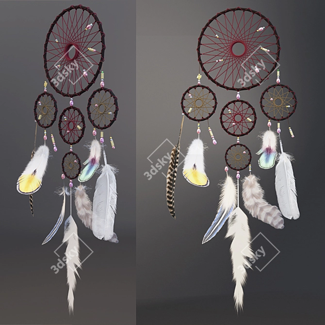 Spirit Guardian Dreamcatcher 3D model image 1