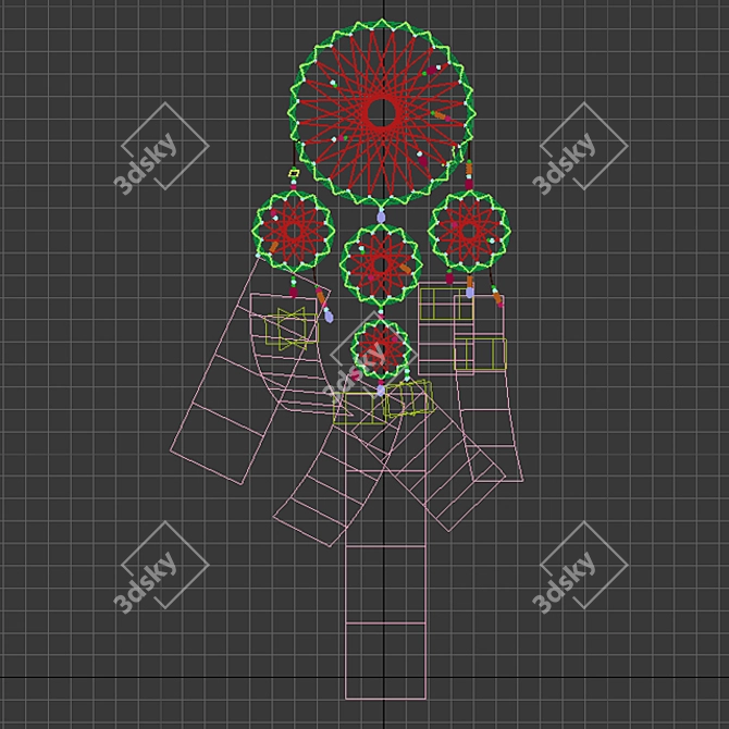 Spirit Guardian Dreamcatcher 3D model image 3