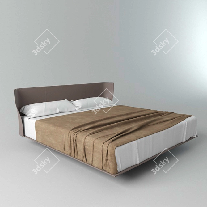 Luxurious Italian Bed: ALYS 3D model image 2