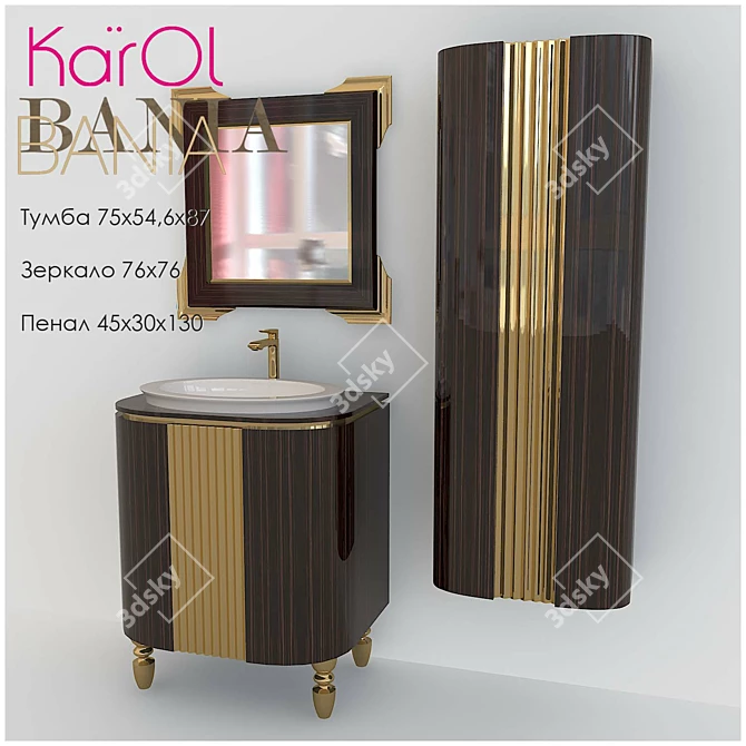 Karol Bania Furniture Set 3D model image 1