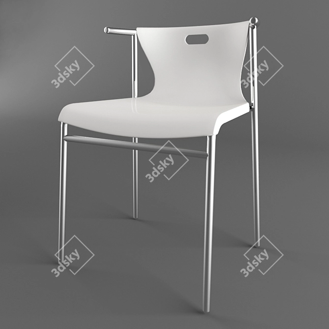 Sleek Elmer Chair 3D model image 1