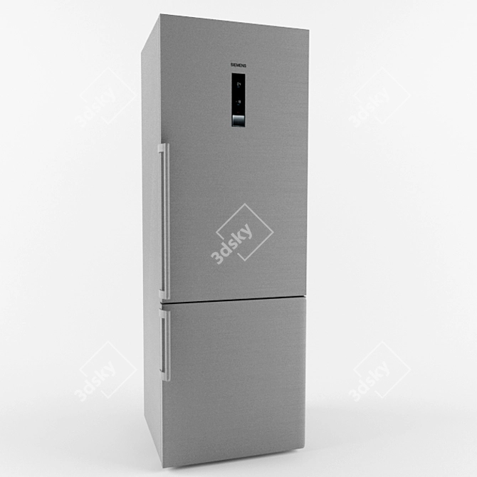 Siemens KG 49NAI22R: Sleek and Spacious Refrigerator 3D model image 1