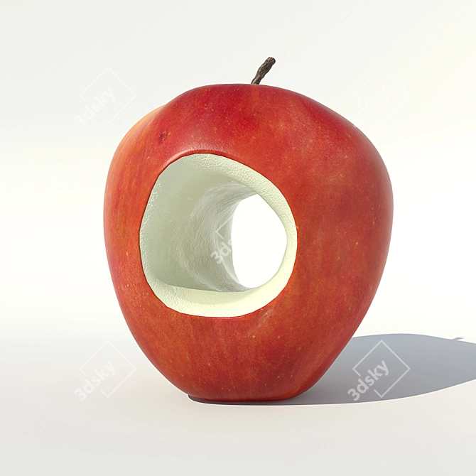 Holey Apple: A Versatile Delight 3D model image 1
