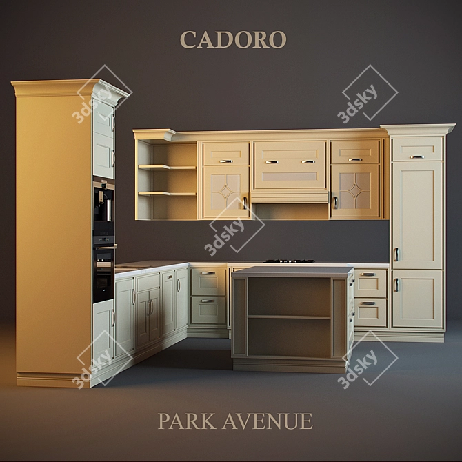 Park Avenue Kitchen: Classic Elegance 3D model image 1