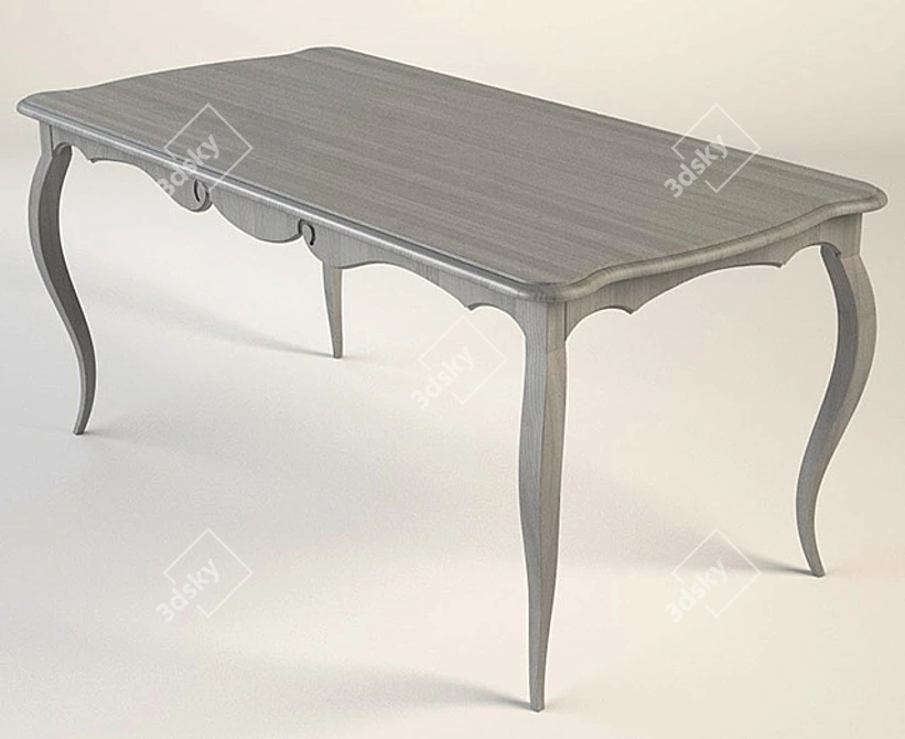 Modern C4D/FBX Table 3D model image 1