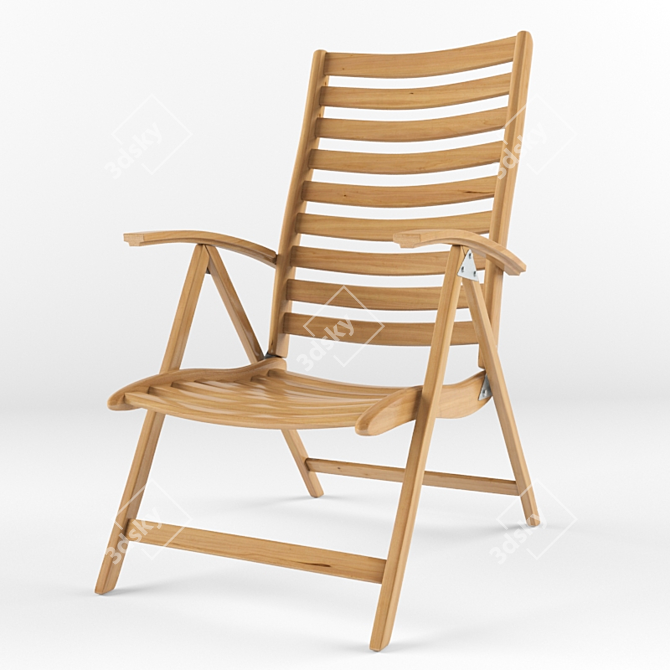 Terrace Accent: Stylish Garden Chair 3D model image 1