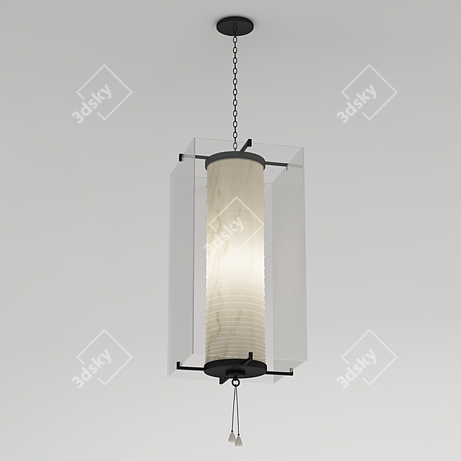 Elegant Baker BSA 125 Chandelier 3D model image 1