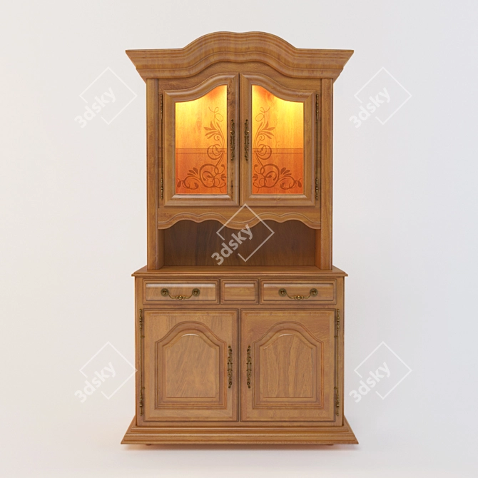 Versatile Showcase for 2400 H, 1240 x 460 - 2012/2014 Versions 3D model image 1