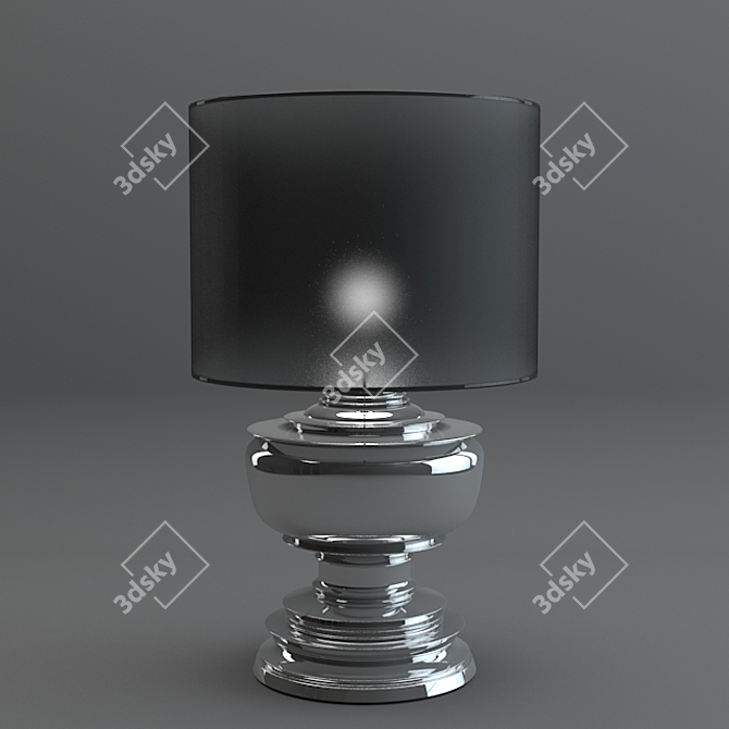 Elegant Pagoda Table Lamp 3D model image 1