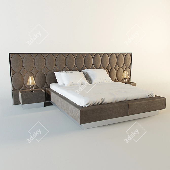 Luxury Visionnaire Gregory Bed 3D model image 1