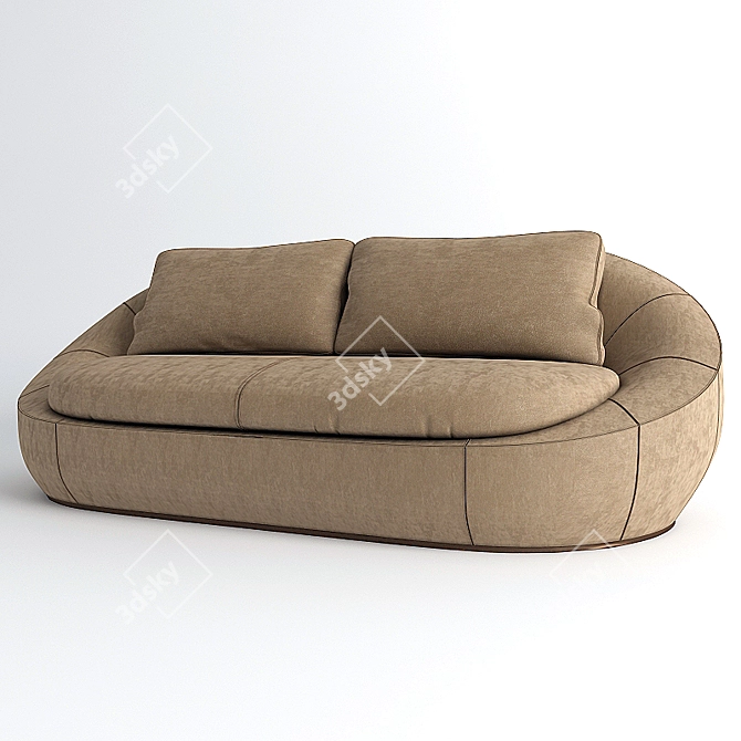 Elegant KEOMA Sofa 3D model image 1