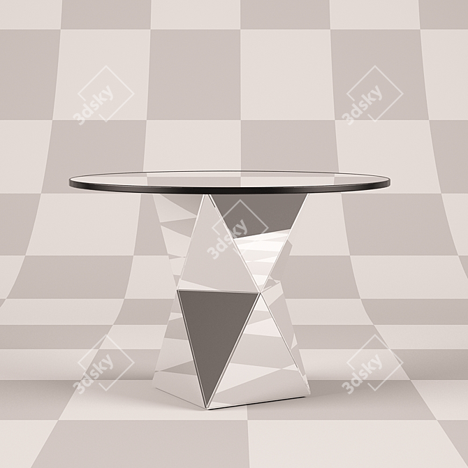 Custom-Made Coffee Table: 900mm Diameter, 600mm Height 3D model image 2