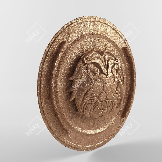 Vintage Shield 3D model image 1