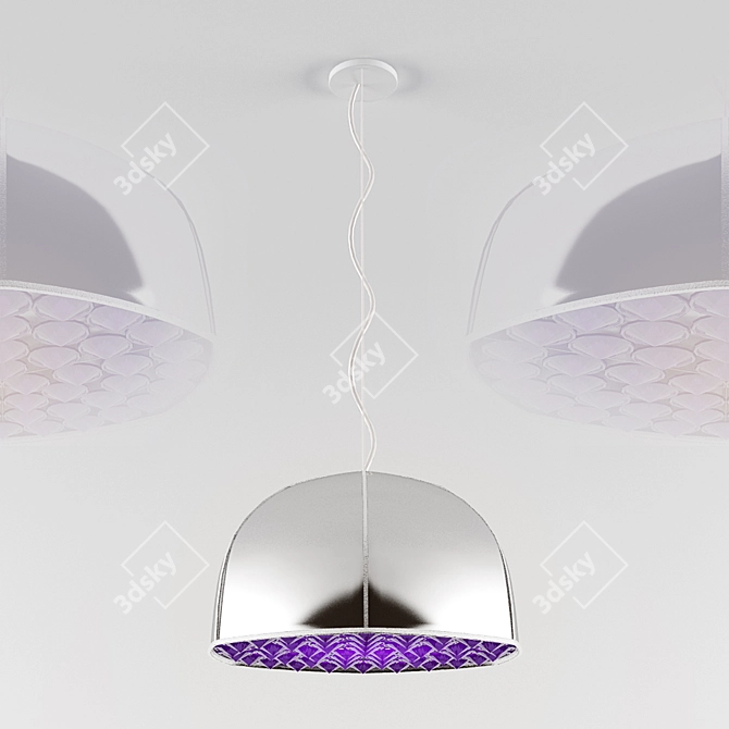 Elegant Lux Art Pendant Light 3D model image 1