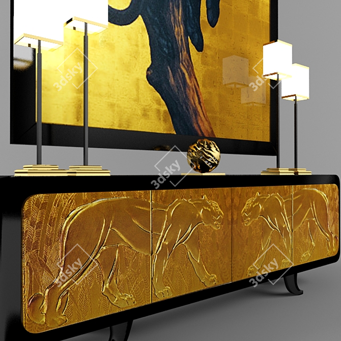 Alchymia Gold Deco Luxury Set 3D model image 2