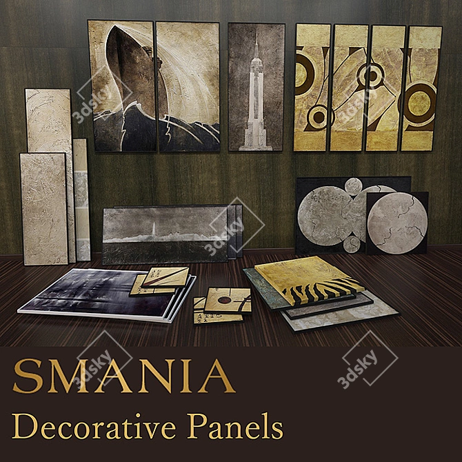 Italian Decorative Panels 2014 3D model image 1