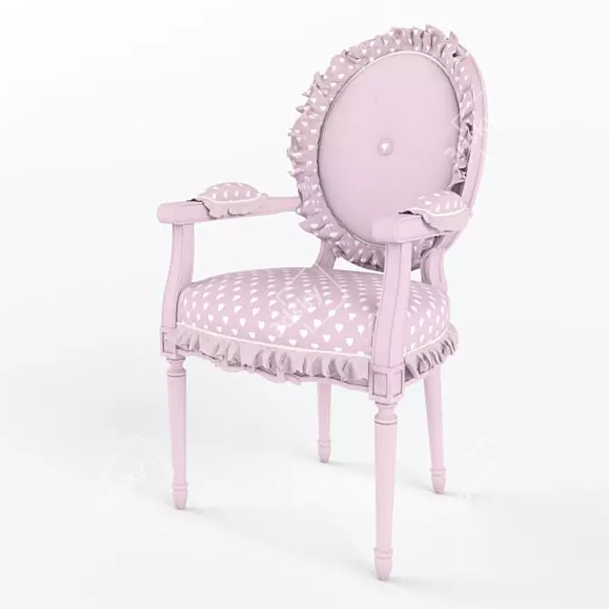 Halley Italian Chair: Stylish and Comfortable 3D model image 1