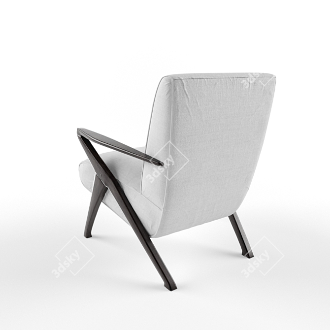 Italian Lounge Chairs: Contemporary Elegance 3D model image 2